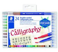 Rotulador Fibra Staedtler 3005 Design Journey Doble Punta Caligrafia Estuche De 24