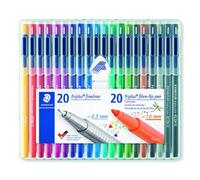 Rotulador Fibra Staedtler 334 Triplus Fineliner + 323 Triplus Color Box De 40 20X 334 Triplus Fineliner 20X 323 Triplus Color