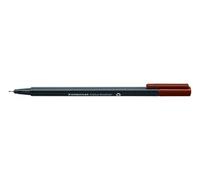 Rotulador Fibra Staedtler 334 Triplus Fineliner Pardo Van Dyck (Set de 10)