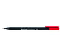 Rotulador Fibra Staedtler 334 Triplus Fineliner Rojo (Set de 10)