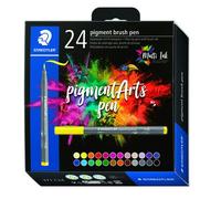 Rotulador Fibra Staedtler Pigment Arts Pen Punta Pincel Estuche De 24