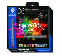 Rotulador Fibra Staedtler Pigment Arts Pen Punta Pincel Estuche De 36
