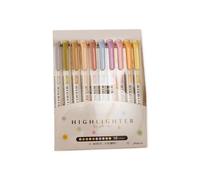 Rotulador fluorescente de doble punta de 15 colores para tomar notas, diarios, álbumes de recortes, dibujo, marcadores para profesionales