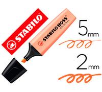 Rotulador fluorescente en colores pastel Stabilo Boss 70 Melocotón sedoso