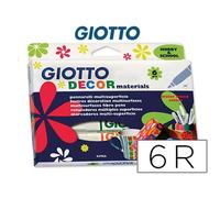Rotulador Giotto Decor Materials Caja De 6 Colores Surtidos