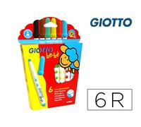 Rotulador Giotto Super Bebe Caja De 6 Colores Surtidos