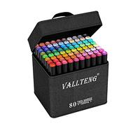 Rotulador gráfico de 80 colores rotulador permanente necesario para artista, diseño de animación para dibujar colorear, resaltar y subrayar