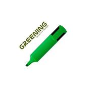 Rotulador greening fluorescente punta biselada verde