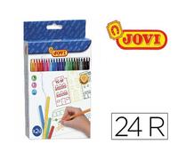 Rotulador Jovi Slim Caja De 24 Unidades Colores Surtidos