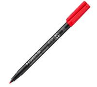 Staedtler - Juego de 6 lumocolors marcador Permanent 317 m, rojo, trazo 1 mm