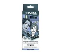 Rotulador Lyra Aqua Brush Duo Tonos Grises Estuche De 6