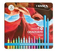 Rotulador Lyra Graduate Fineliner Colores Fresh Estuche Metal De 15 (Set de 5)
