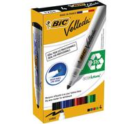 ROTULADOR MARCADOR PIZARRA BLANCA VELLEDA BIC - COLORES AZUL NEGRO ROJO VERDE - PUNTA REDONDA 1.4 MM - BLISTER - 904941