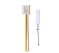 Rotulador Para Borde de Cuero, Tinta Alta Densidad, Color Oro - Resistente a la Corrosión, Práctico y Brillante, Para Uso Doméstico y Decoración DIY (Bolígrafo al óleo dorado con borde de bote)