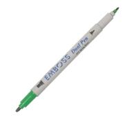 Rotulador para EMBOSS dual color verde primavera caligrafía 2 3,7/2,0mm. Aprox.