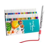 Rotulador para niños, bolígrafo de pintura de colores, Bolígrafos de punta fina, Suministros de arte de colores, bolígrafo de secado rápido para manualidades impermeables para papel, cerámica, piedras