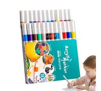 Rotulador para niños, bolígrafo de pintura de colores | Rotuladores de pintura,Suministros de arte, colores para manualidades, impermeable, de secado rápido para papel, cerámica, piedras, mochilas