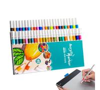 Rotulador Para Niños - Rotuladores De puntaFina Y puntaDe Pincel De Doble punta| Marcadores De Colores Impermeables De Secado Rápido, Suministros De Arte Artesanal Para Proyectos De Dibujo De