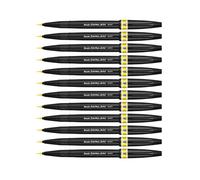 Rotulador Pentel Artist con punta de pincel extrafina. Color amarillo.