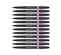 Rotulador Pentel Artist con punta de pincel extrafina. Color rosa.