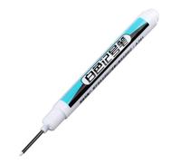 Rotulador permanente blanco, rotuladores blancos de punta fina impermeables y de secado rápido para tela, rotulador de aceite para carpintería, para ropa, pintura en roca, piedras, cerámica (0.7mm)