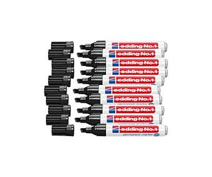 Rotulador Permanente EDDING Nº 1 Negro, Caja x10