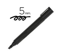 Rotulador Permanente negro de Punta biselada (5mm)
