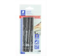 Rotulador permanente Staedtler Lumocolor 318-9, l nea fina de 0,6 mm, negro (paquete de 4)