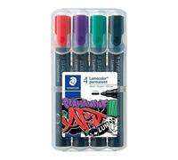 Rotulador Permanente Staedtler Lumocolor Punta Redonda 2 mm Pack 4 Unidades