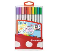 Rotulador premium con punta de pincel STABILO Pen 68 brush - Estuche ColorParade