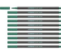 Rotulador premium metálico STABILO Pen 68 metallic - Caja con 10 unidades color verde metálico