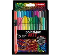 Rotulador premium punta media STABILO pointMax - Estuche ARTY con 24 colores