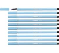 Rotulador premium STABILO Pen 68 - Caja con 10 unidades color azul celeste Azul