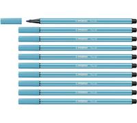 Rotulador premium STABILO Pen 68 - Caja con 10 unidades color azul claro