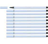 Rotulador premium STABILO Pen 68 - Caja con 10 unidades color azul hielo