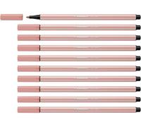 Rotulador premium STABILO Pen 68 - Caja con 10 unidades color colorete