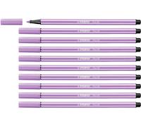 Rotulador premium STABILO Pen 68 - Caja con 10 unidades color lila Lila claro