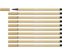 Rotulador premium STABILO Pen 68 - Caja con 10 unidades color ocre claro