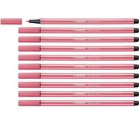 Rotulador premium STABILO Pen 68 - Caja con 10 unidades - Color rojo neón Rojo F