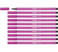 Rotulador premium STABILO Pen 68 - Caja con 10 unidades color rosa Rosa oscuro