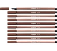 Rotulador premium STABILO Pen 68 - Caja con 10 unidades color siena Terra Di Sie