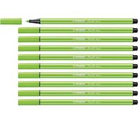 Rotulador premium STABILO Pen 68 - Caja con 10 unidades color verde neón