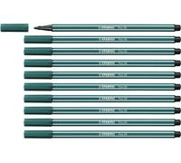 Rotulador premium STABILO Pen 68 - Caja con 10 unidades color verde turquesa