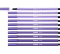 Rotulador premium STABILO Pen 68 - Caja con 10 unidades color violeta