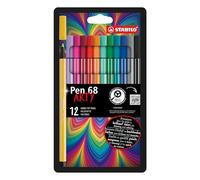 Rotulador premium STABILO Pen 68 - Estuche ARTY con 12 colores