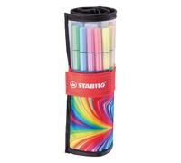Rotulador premium STABILO Pen 68 - Estuche ARTY rollerset con 25 colores (5 neón