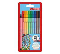 Rotulador premium STABILO Pen 68 - Estuche con 10 colores