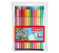 Rotulador premium STABILO Pen 68 - Estuche con 30 colores (6 neón)