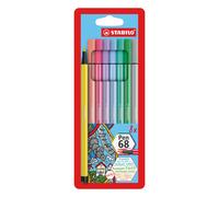 Rotulador premium STABILO Pen 68 - Estuche con 8 colores pastel 8 unidad (Paquet