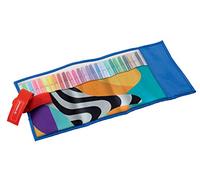 Rotulador premium STABILO Pen 68 - Estuche de tela enrollable Rollerset con 25 colores